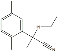 2-(2,5-dimethylphenyl)-2-(ethylamino)propanenitrile Struktur