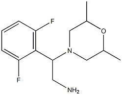 2-(2,6-difluorophenyl)-2-(2,6-dimethylmorpholin-4-yl)ethanamine Struktur