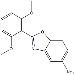 2-(2,6-dimethoxyphenyl)-1,3-benzoxazol-5-amine Struktur