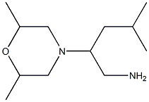 2-(2,6-dimethylmorpholin-4-yl)-4-methylpentan-1-amine Struktur