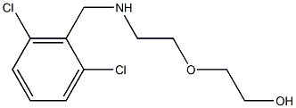 2-(2-{[(2,6-dichlorophenyl)methyl]amino}ethoxy)ethan-1-ol Struktur