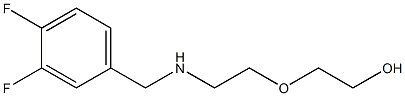 2-(2-{[(3,4-difluorophenyl)methyl]amino}ethoxy)ethan-1-ol Struktur