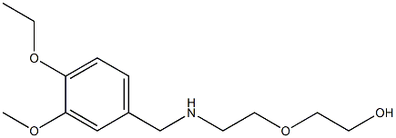 2-(2-{[(4-ethoxy-3-methoxyphenyl)methyl]amino}ethoxy)ethan-1-ol Struktur