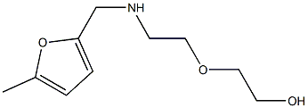 2-(2-{[(5-methylfuran-2-yl)methyl]amino}ethoxy)ethan-1-ol Struktur