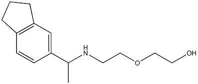 2-(2-{[1-(2,3-dihydro-1H-inden-5-yl)ethyl]amino}ethoxy)ethan-1-ol Struktur