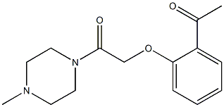 2-(2-acetylphenoxy)-1-(4-methylpiperazin-1-yl)ethan-1-one Struktur