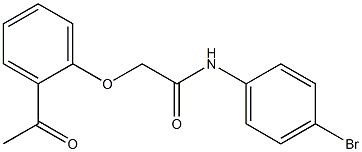 2-(2-acetylphenoxy)-N-(4-bromophenyl)acetamide Struktur