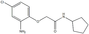 2-(2-amino-4-chlorophenoxy)-N-cyclopentylacetamide Struktur