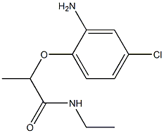 2-(2-amino-4-chlorophenoxy)-N-ethylpropanamide Struktur