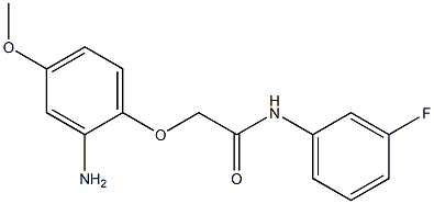 2-(2-amino-4-methoxyphenoxy)-N-(3-fluorophenyl)acetamide Struktur