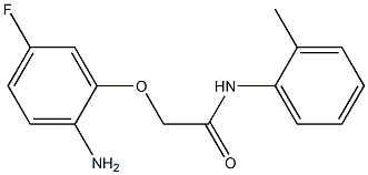 2-(2-amino-5-fluorophenoxy)-N-(2-methylphenyl)acetamide Struktur