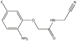 2-(2-amino-5-fluorophenoxy)-N-(cyanomethyl)acetamide Struktur