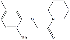 2-(2-amino-5-methylphenoxy)-1-(piperidin-1-yl)ethan-1-one Struktur