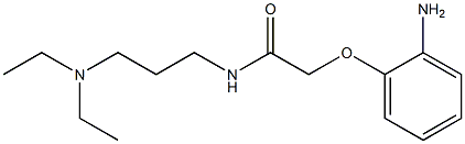 2-(2-aminophenoxy)-N-[3-(diethylamino)propyl]acetamide Struktur