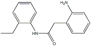 2-(2-aminophenyl)-N-(2-ethylphenyl)acetamide Struktur