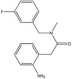 2-(2-aminophenyl)-N-[(3-fluorophenyl)methyl]-N-methylacetamide Struktur