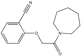 2-(2-azepan-1-yl-2-oxoethoxy)benzonitrile Struktur