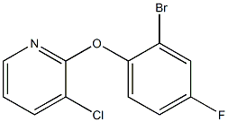 2-(2-bromo-4-fluorophenoxy)-3-chloropyridine Struktur