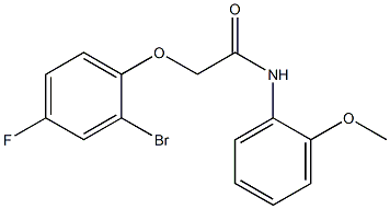 2-(2-bromo-4-fluorophenoxy)-N-(2-methoxyphenyl)acetamide Struktur