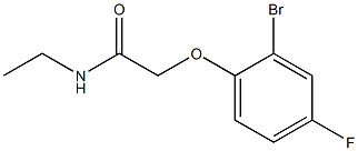 2-(2-bromo-4-fluorophenoxy)-N-ethylacetamide Struktur