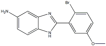 2-(2-bromo-5-methoxyphenyl)-1H-benzimidazol-5-amine Struktur