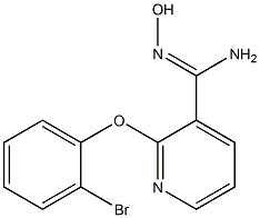 2-(2-bromophenoxy)-N'-hydroxypyridine-3-carboximidamide Struktur