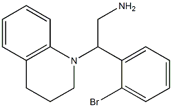 2-(2-bromophenyl)-2-(1,2,3,4-tetrahydroquinolin-1-yl)ethan-1-amine Struktur