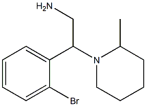 2-(2-bromophenyl)-2-(2-methylpiperidin-1-yl)ethanamine Struktur