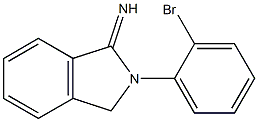 2-(2-bromophenyl)-2,3-dihydro-1H-isoindol-1-imine Struktur