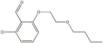 2-(2-butoxyethoxy)-6-chlorobenzaldehyde Struktur