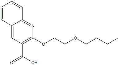 2-(2-butoxyethoxy)quinoline-3-carboxylic acid Struktur