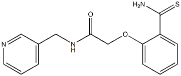 2-(2-carbamothioylphenoxy)-N-(pyridin-3-ylmethyl)acetamide Struktur