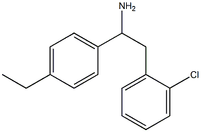 2-(2-chlorophenyl)-1-(4-ethylphenyl)ethan-1-amine Struktur