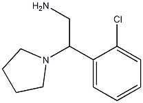 2-(2-chlorophenyl)-2-(pyrrolidin-1-yl)ethan-1-amine Struktur