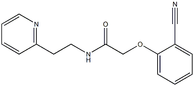 2-(2-cyanophenoxy)-N-(2-pyridin-2-ylethyl)acetamide Struktur