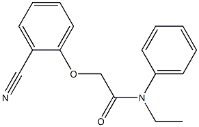 2-(2-cyanophenoxy)-N-ethyl-N-phenylacetamide Struktur