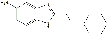 2-(2-cyclohexylethyl)-1H-1,3-benzodiazol-5-amine Struktur