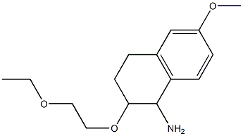 2-(2-ethoxyethoxy)-6-methoxy-1,2,3,4-tetrahydronaphthalen-1-amine Struktur