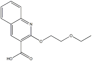 2-(2-ethoxyethoxy)quinoline-3-carboxylic acid Struktur