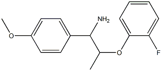 2-(2-fluorophenoxy)-1-(4-methoxyphenyl)propan-1-amine Struktur