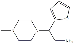 2-(2-furyl)-2-(4-methylpiperazin-1-yl)ethanamine Struktur