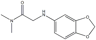 2-(2H-1,3-benzodioxol-5-ylamino)-N,N-dimethylacetamide Struktur