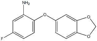 2-(2H-1,3-benzodioxol-5-yloxy)-5-fluoroaniline Struktur