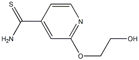 2-(2-hydroxyethoxy)pyridine-4-carbothioamide Struktur