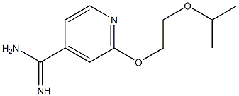 2-(2-isopropoxyethoxy)pyridine-4-carboximidamide Struktur