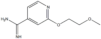 2-(2-methoxyethoxy)pyridine-4-carboximidamide Struktur