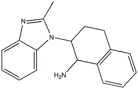 2-(2-methyl-1H-1,3-benzodiazol-1-yl)-1,2,3,4-tetrahydronaphthalen-1-amine Struktur