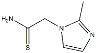 2-(2-methyl-1H-imidazol-1-yl)ethanethioamide Struktur