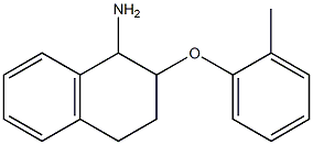 2-(2-methylphenoxy)-1,2,3,4-tetrahydronaphthalen-1-amine Struktur