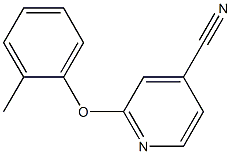 2-(2-methylphenoxy)isonicotinonitrile Struktur